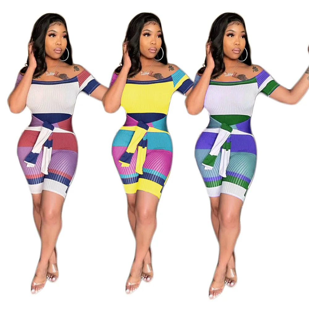 Elegant Women Jumpsuit Slim Fit Tie Stitching Short Sleeved Summer Sexy Casual One Piece Romper
Elegant Women Jumpsuit Slim Fit Tie Stitching Short Sleeved Summer Sexy Casual One Piece Romper