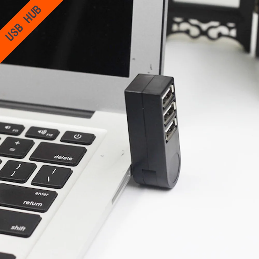 Mini 3-port 1 PCS USB 2.0 Black Rotary Splitter Adapter Hub Suitable for PC laptop Notebook
Mini 3-port 1 PCS USB 2.0 Black Rotary Splitter Adapter Hub Suitable for PC laptop Notebook
