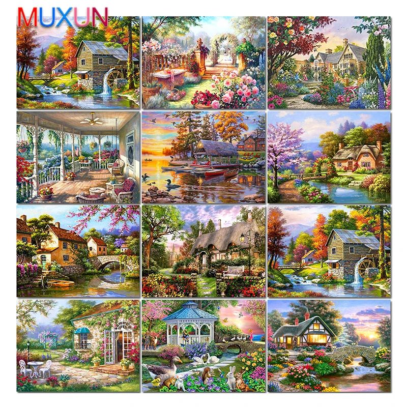 Full Drill 5D Diy Diamond Painting Landscape Flower Diamond Embroidery House Cross Stitch Garden Diamond Mosaic Home Decor Bh047
Full Drill 5D Diy Diamond Painting Landscape Flower Diamond Embroidery House Cross Stitch Garden Diamond Mosaic Home Decor Bh047