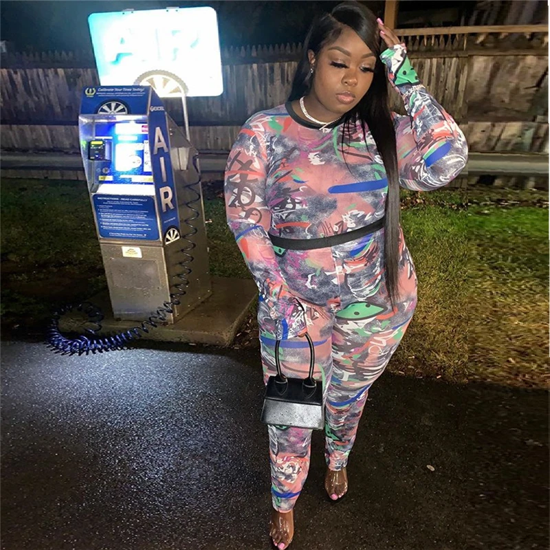 Plus Size Two Piece Sets S-4XL Streetwear Loungewear Long Sleeve Top and Pants Sets Leggings Tracksuit Wholesale Dropshipping 
Plus Size Two Piece Sets S-4XL Streetwear Loungewear Long Sleeve Top and Pants Sets Leggings Tracksuit Wholesale Dropshipping