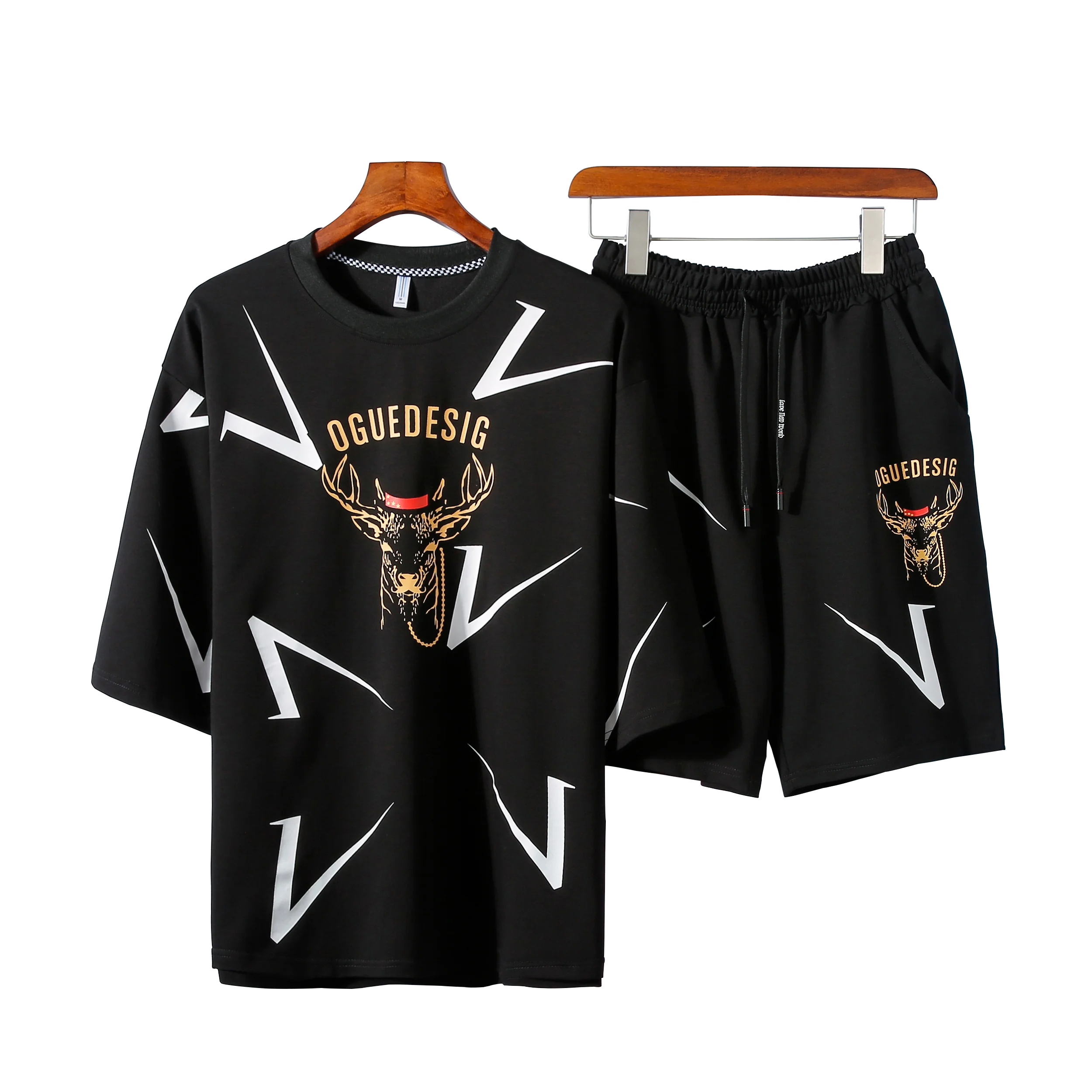 Men Short Set 2021 Summer Trend 2 Piece Tracksuit Print T-Shirts + Cargo Shorts Male Cothes Streetwear Oversize Sweatshirts
Men Short Set 2021 Summer Trend 2 Piece Tracksuit Print T-Shirts + Cargo Shorts Male Cothes Streetwear Oversize Sweatshirts