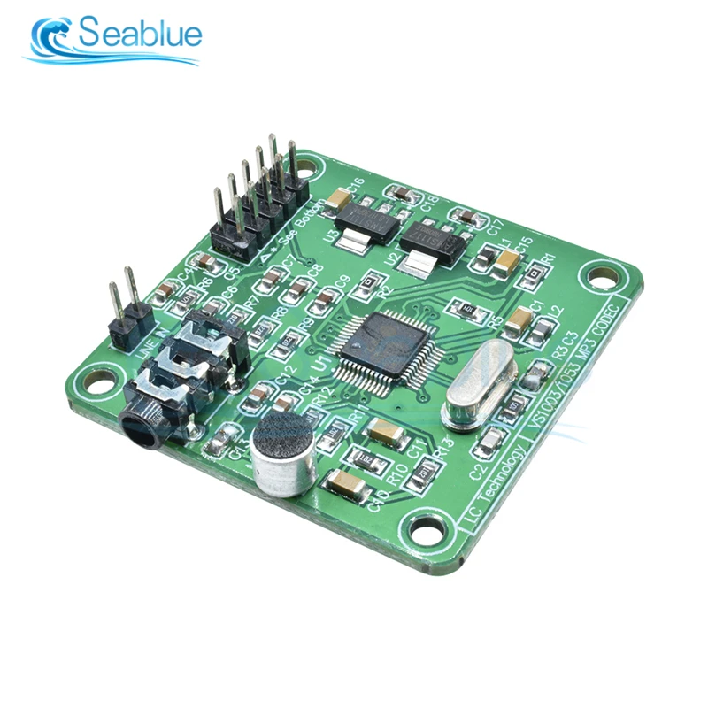 VS1003B VS1053 MP3 Decoding Module STM32 Microcontroller Development Board Supports OGG Real-time Encoding Recording
VS1003B VS1053 MP3 Decoding Module STM32 Microcontroller Development Board Supports OGG Real-time Encoding Recording