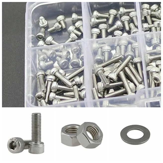 320 pcs/box M2.5 Hexagon Hex Socket Cap Head Self Tapping Screw 304 Stainless Steel Allen Head Screw for Speaker
320 pcs/box M2.5 Hexagon Hex Socket Cap Head Self Tapping Screw 304 Stainless Steel Allen Head Screw for Speaker