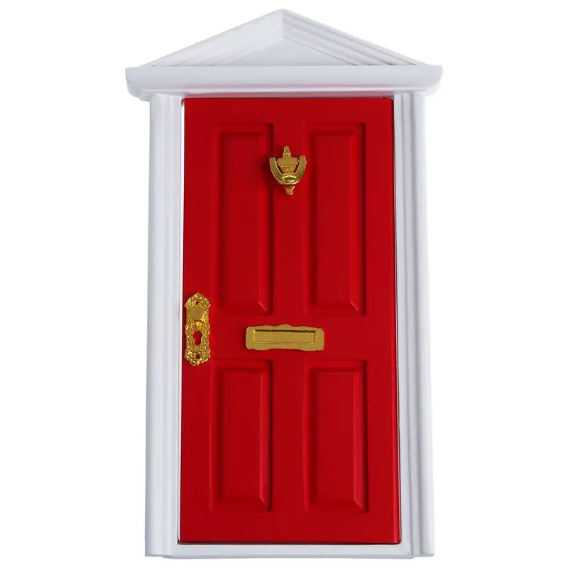 1/12 Dollhouse Miniature 4-Panel Exterior Wooden Door Steepletop with Hardware Knockplate Letter Slot Outward Open - Red
1/12 Dollhouse Miniature 4-Panel Exterior Wooden Door Steepletop with Hardware Knockplate Letter Slot Outward Open - Red