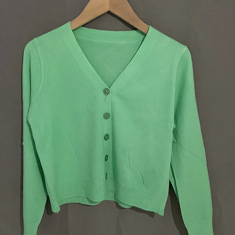 Vintage Stylish Solid Color Knitted Cardigan Women Fashion V Neck Long Sleeve Loose-fitting Sweater Top
Vintage Stylish Solid Color Knitted Cardigan Women Fashion V Neck Long Sleeve Loose-fitting Sweater Top