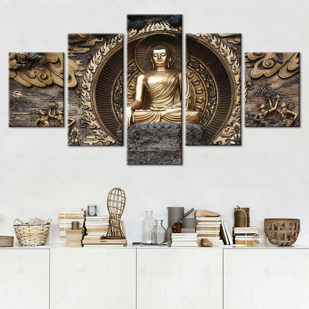 Artsailing Chinese Style Bronze Buddha Decorative Canvas Painting Zen Art Religious Living Room Frameless Artwork Free Shipping
Artsailing Chinese Style Bronze Buddha Decorative Canvas Painting Zen Art Religious Living Room Frameless Artwork Free Shipping