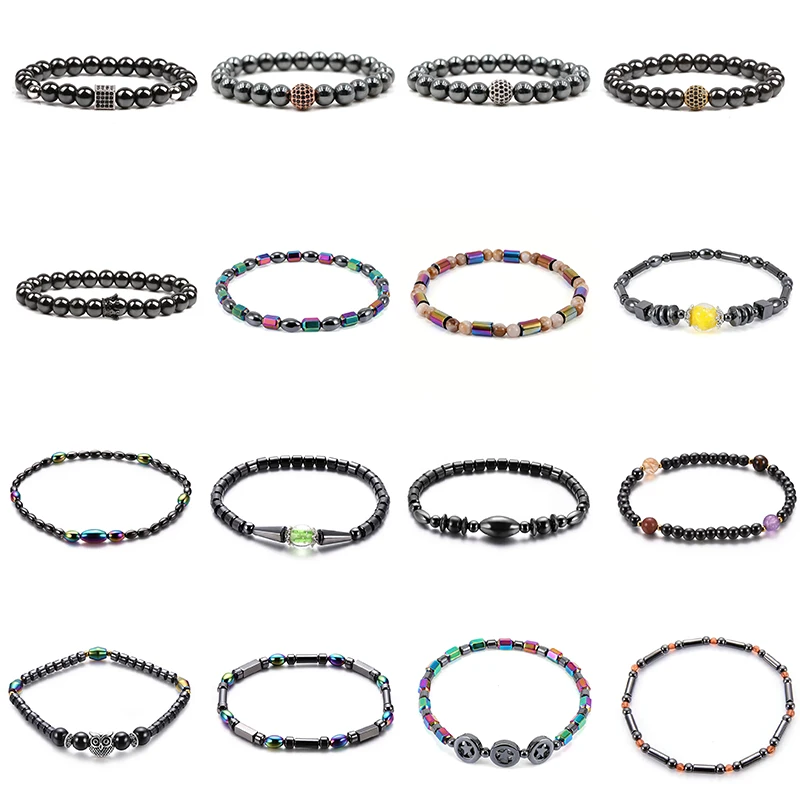 Geometric Black Hematite Stone Beads Stretch Weight Loss Magnetic Therapy Bracelet For Men Women Health Care Bracelet Jewelry 
Geometric Black Hematite Stone Beads Stretch Weight Loss Magnetic Therapy Bracelet For Men Women Health Care Bracelet Jewelry