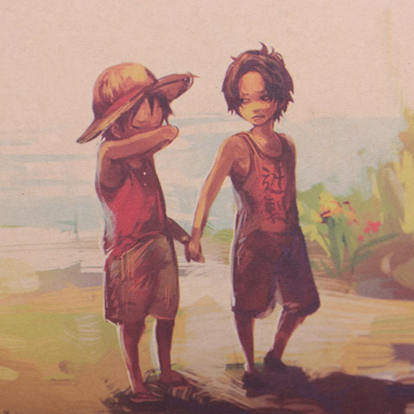 Japanese Anime One Piece Poster Series Vintage Kraft Paper Poster Luffy Wall Sticker 50X35cm
Japanese Anime One Piece Poster Series Vintage Kraft Paper Poster Luffy Wall Sticker 50X35cm