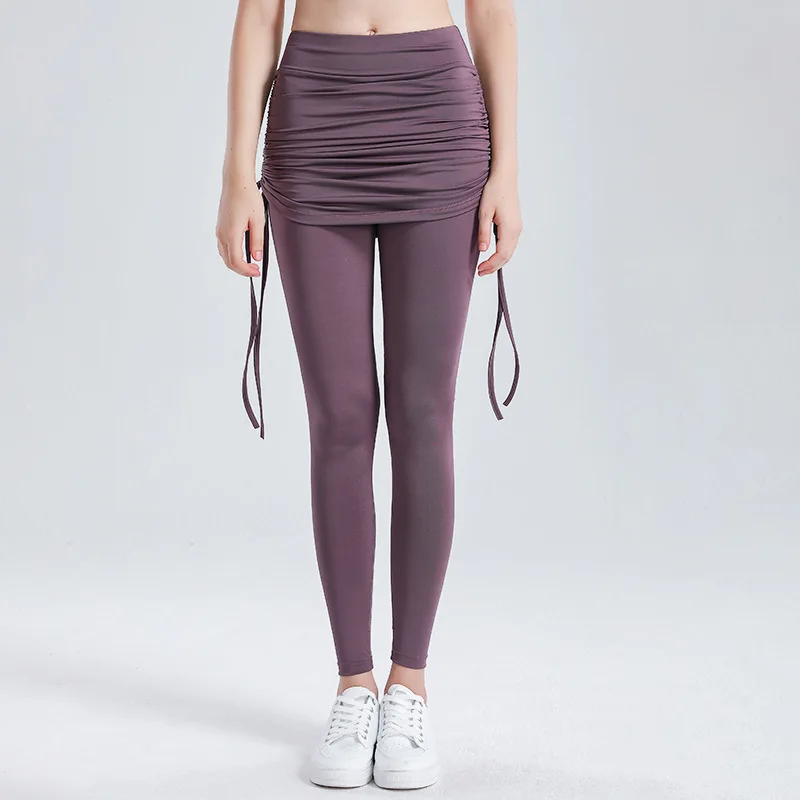 Women High Waist Leggings 2021 Autumn Winter Fake Two-Piece Pleated Hip-Lifting Sports Skirt Pants Running Fitness Yoga Tights 
Women High Waist Leggings 2021 Autumn Winter Fake Two-Piece Pleated Hip-Lifting Sports Skirt Pants Running Fitness Yoga Tights