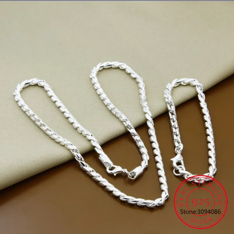 LEKANI 925 Sterling Silver Twist Around Chain Necklace Bracelet Jewelry Sets For Women Wedding Engagement Party Gift
LEKANI 925 Sterling Silver Twist Around Chain Necklace Bracelet Jewelry Sets For Women Wedding Engagement Party Gift