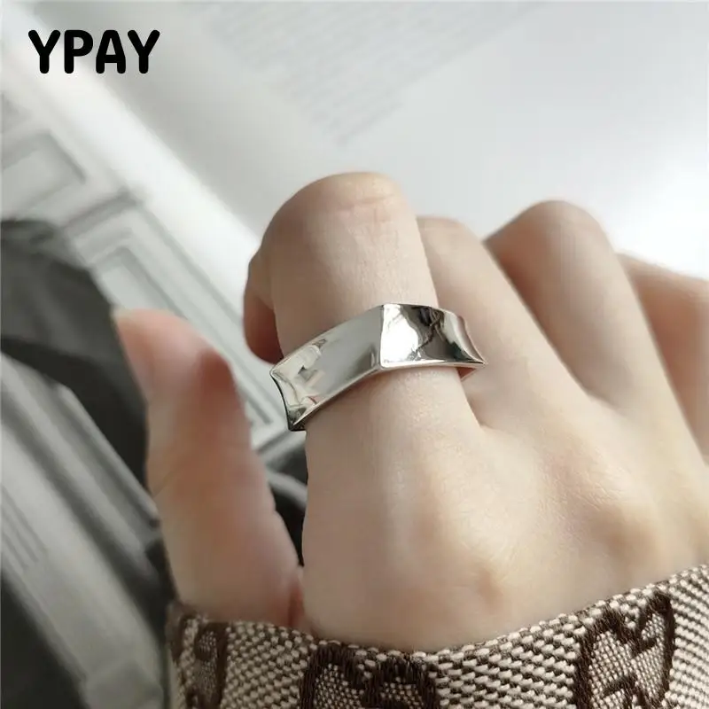 Регулируемое кольцо YPAY из 100% серебра 925 пробы для мужчин и женщин, корейское тяжелое геометрическое кольцо для большого пальца, изящные укра...
Регулируемое кольцо YPAY из 100% серебра 925 пробы для мужчин и женщин, корейское тяжелое геометрическое кольцо для большого пальца, изящные укра...