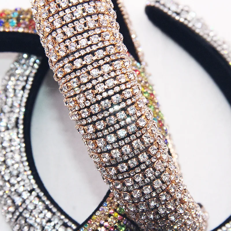 Handmade Padded Wedding Headdress Full Crystal Baroque Tiara Headband Trendy Hairband For Women Bridal Hair Accessories Hairpin
Handmade Padded Wedding Headdress Full Crystal Baroque Tiara Headband Trendy Hairband For Women Bridal Hair Accessories Hairpin