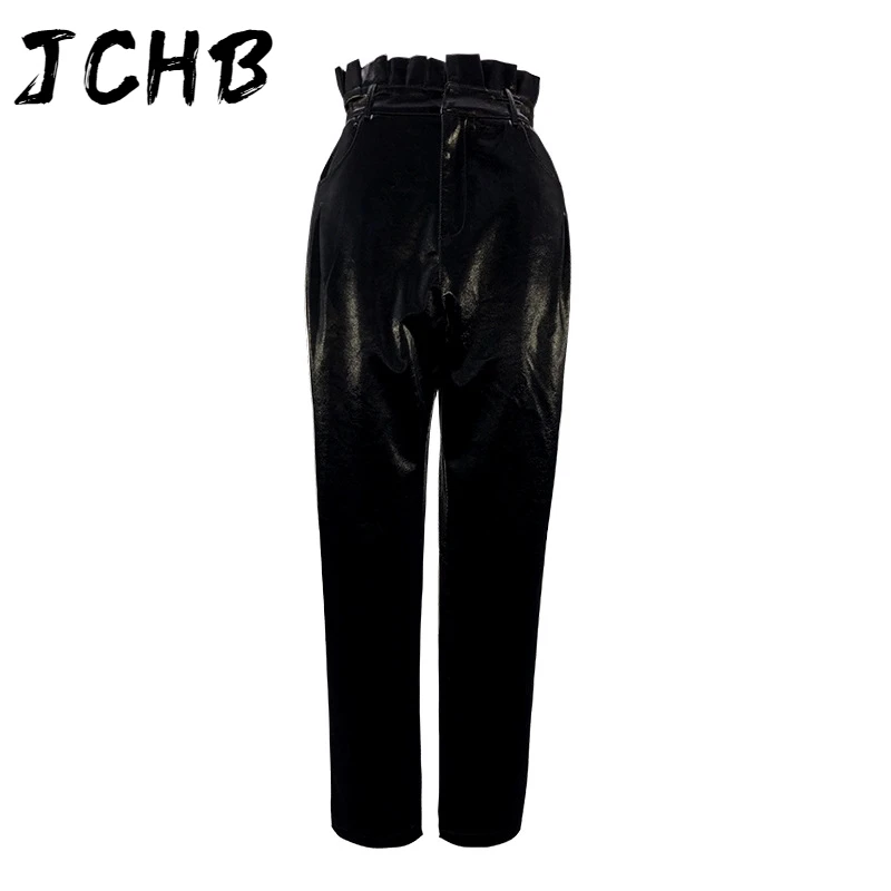 JCHB High Waist Pleated Solid Black Pants Leggings Fashion Mall Goth Y2k Clothes Harlan Leather Pants Women 2021 Spring GX211
JCHB High Waist Pleated Solid Black Pants Leggings Fashion Mall Goth Y2k Clothes Harlan Leather Pants Women 2021 Spring GX211