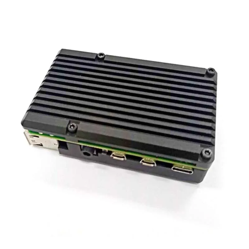 Latest CNC Aluminum Alloy Case Shell Enclosure Cooling Fan Heat sink for Raspberry Pi 4
Latest CNC Aluminum Alloy Case Shell Enclosure Cooling Fan Heat sink for Raspberry Pi 4