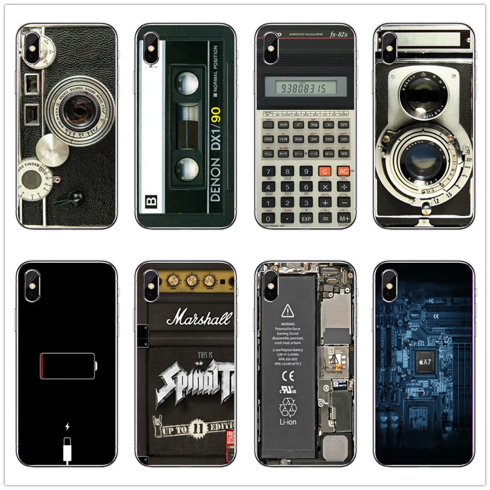 Прозрачный Мягкий ТПУ чехол для телефона Gameboy iPhone11 11Pro 11ProMax X XR XS Max 8 8Plus 7 7Plus 6s 6Plus 5 SE