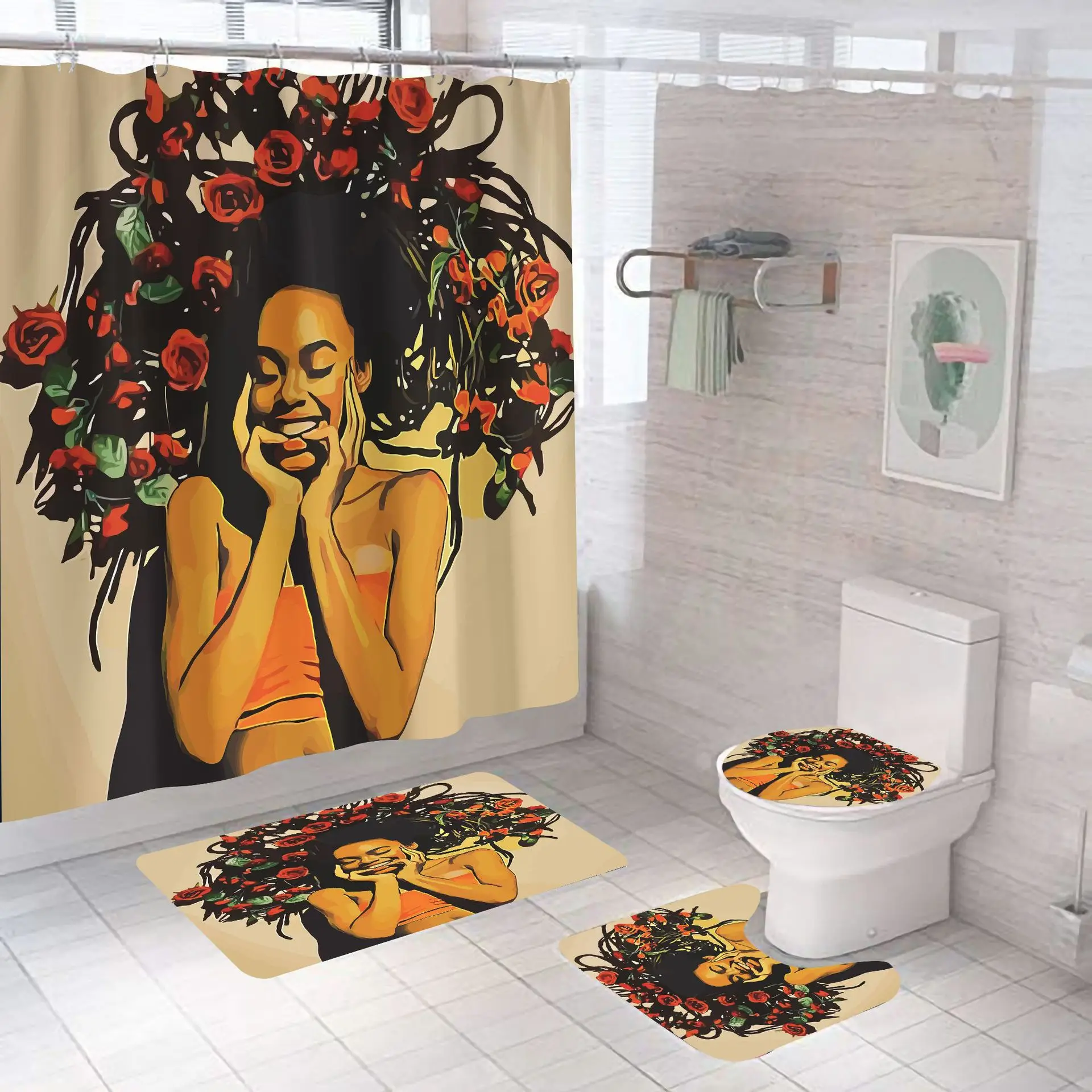 Простая креативная взрывобезопасная занавеска для душа с 3D Цифровым принтом в виде розы для девочек, занавеска для ванной из полиэстера, за...
Простая креативная взрывобезопасная занавеска для душа с 3D Цифровым принтом в виде розы для девочек, занавеска для ванной из полиэстера, за...