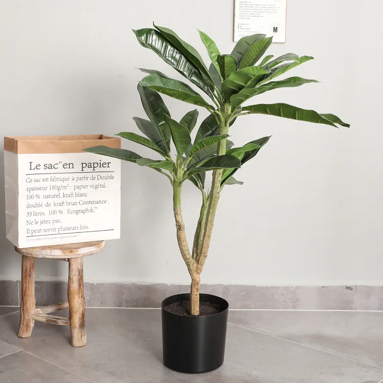 Nordic large home decoration simulation tree potted display shop window simulation flower false flower with leaves Plumeria
Nordic large home decoration simulation tree potted display shop window simulation flower false flower with leaves Plumeria