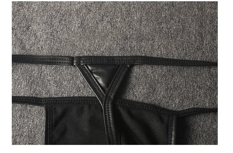 Sexy Men Big U Convex Pocket G-string PU Faux Leather T-back Brief Sexy Thongs fashion erogenous Underwear Sexy Home gay Wear
Sexy Men Big U Convex Pocket G-string PU Faux Leather T-back Brief Sexy Thongs fashion erogenous Underwear Sexy Home gay Wear