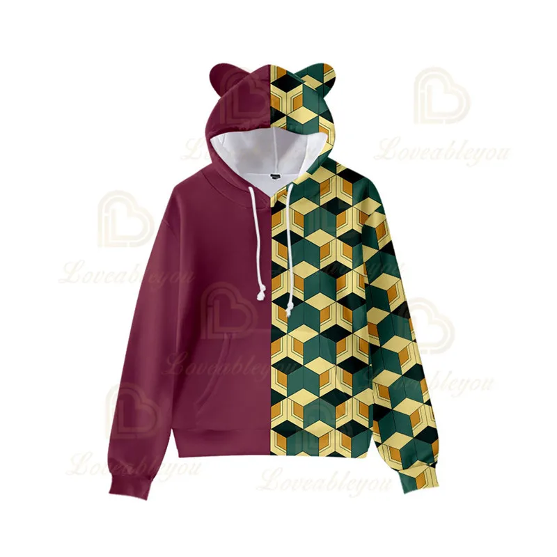 Men Demon Slayer Hoodie Hooded Autumn 3D Anime Kimetsu No Yaiba Kawaii Cat Ears Kids Hoodie Casual Pullovers
Men Demon Slayer Hoodie Hooded Autumn 3D Anime Kimetsu No Yaiba Kawaii Cat Ears Kids Hoodie Casual Pullovers