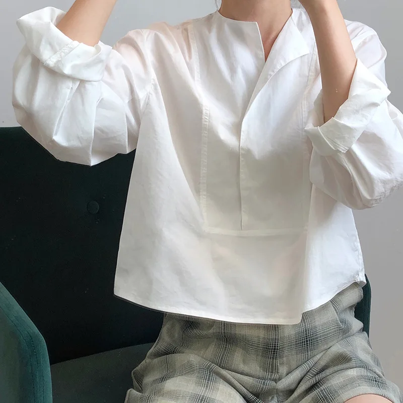 Women's Loose Fit Shirts Tops Lantern Sleeve Crew Neck Casual Solid Color Blouses Tops
Women's Loose Fit Shirts Tops Lantern Sleeve Crew Neck Casual Solid Color Blouses Tops