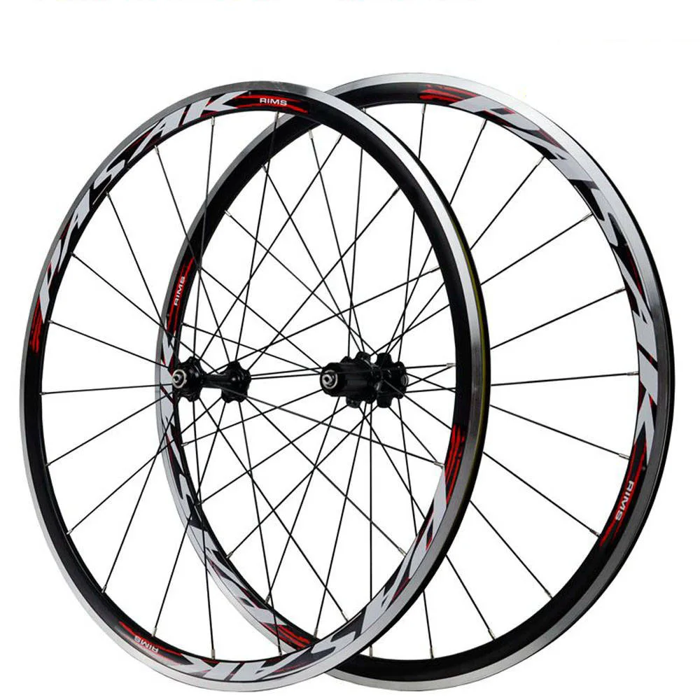 

Pasak 700c Road Bike Wheelset 30mm Depth Rim Brake V C Brakes QR F100mm R130mm 20h 24h Bicycle Wheel Ultralight