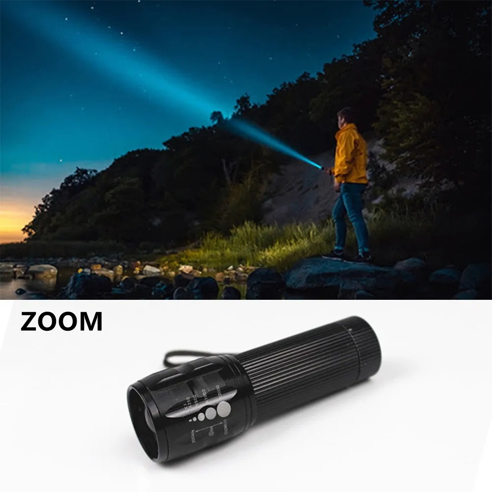 Outdoor Zoom LED Super Bright Flashlight MINI Torch Lamp Light New Waterproof 1000LM For Outdoor Camping Hiking Night Fishing
Outdoor Zoom LED Super Bright Flashlight MINI Torch Lamp Light New Waterproof 1000LM For Outdoor Camping Hiking Night Fishing