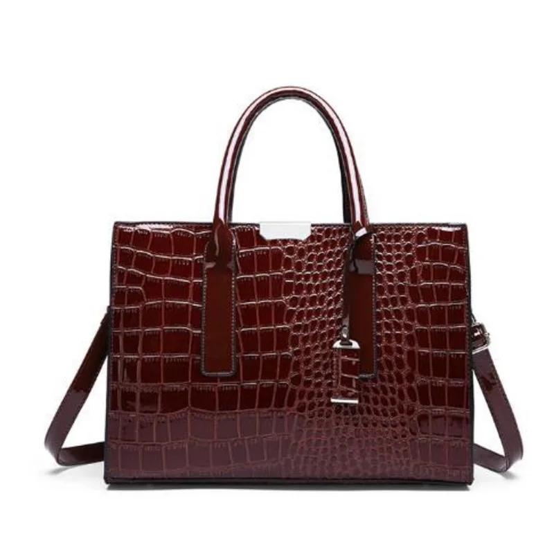 Pantent Leather Women Messenger Bags Crocodile Female Crossbody Shoulder Hand bags For Women 2021 High Quality Ladies Handbags
Pantent Leather Women Messenger Bags Crocodile Female Crossbody Shoulder Hand bags For Women 2021 High Quality Ladies Handbags