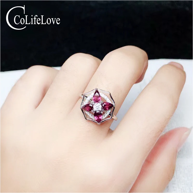 CoLife Jewelry 100% Natural Garnet Ring for Party 4 Pieces Garnet Silver Ring 925 Silver Garnet Jewelry Birthday Gift for Girl
CoLife Jewelry 100% Natural Garnet Ring for Party 4 Pieces Garnet Silver Ring 925 Silver Garnet Jewelry Birthday Gift for Girl