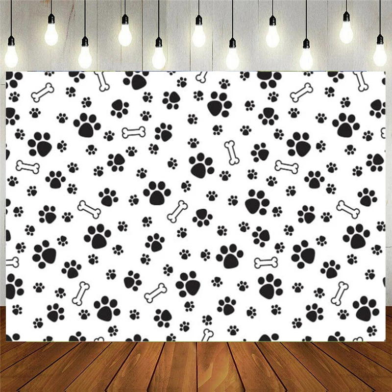 Black Puppy Footprint Bone Pattern Birthday Party Seamless Vinyl Photography Backdrop Photo Background Studio Prop
Black Puppy Footprint Bone Pattern Birthday Party Seamless Vinyl Photography Backdrop Photo Background Studio Prop