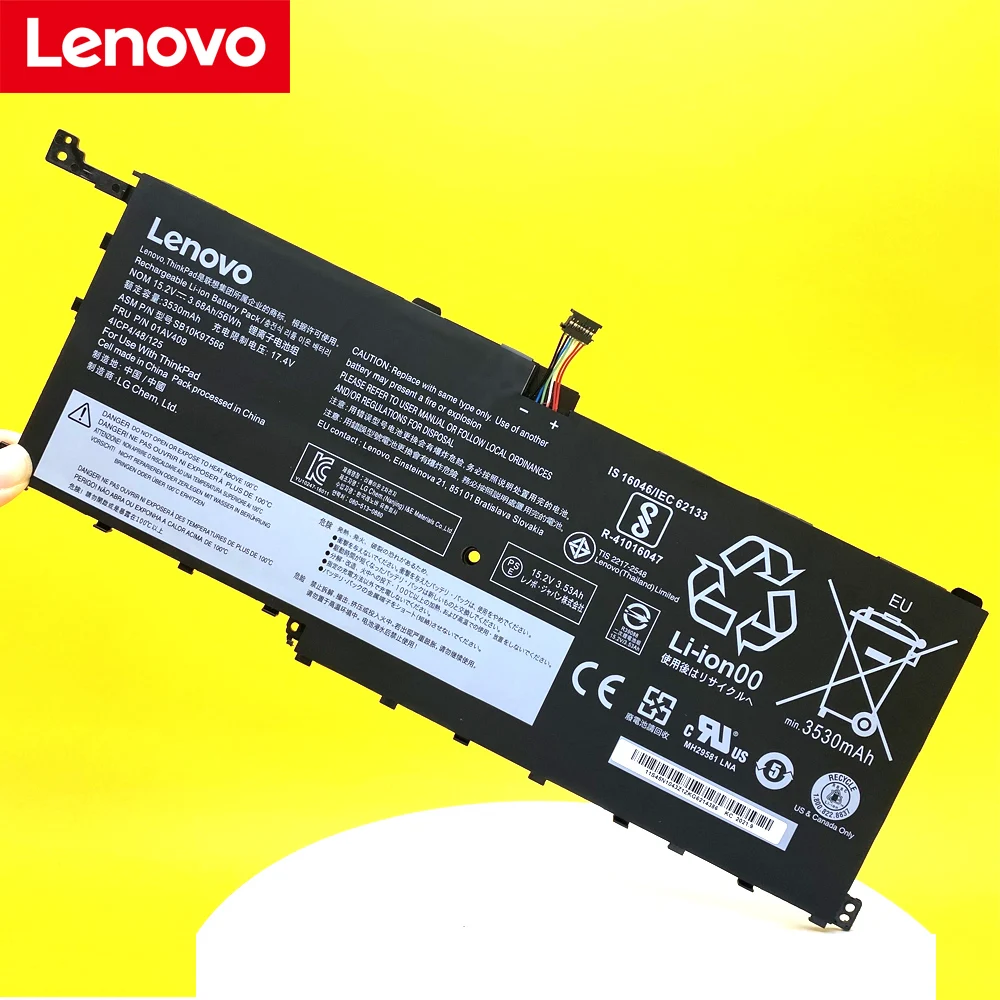 Lenovo NEW Original 01AV409 For LENOVO X1C 01AV410 battery for laptop 01AV438 01AV439 01AV441 SB10K97567 SB10K97566 | Компьютеры и