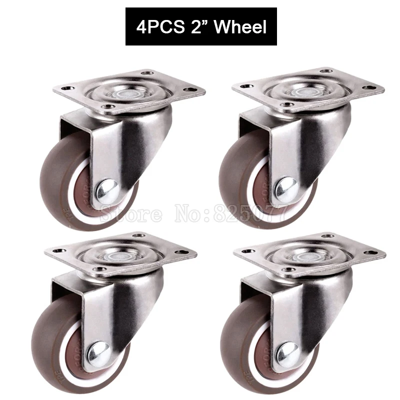 Brand New 4PCS 2Inches Heavy Top Swivel Wheels Tpe Rubber Super Mute Furniture Caster Loading 30KG 
Brand New 4PCS 2Inches Heavy Top Swivel Wheels Tpe Rubber Super Mute Furniture Caster Loading 30KG