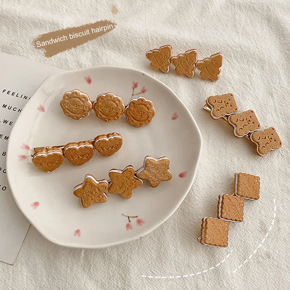 Fashion Christmas Cookies Shape Hairpin Side Clip Sandwich Biscuit Hair Clip Headdress Duckbill Clip hair clips
Fashion Christmas Cookies Shape Hairpin Side Clip Sandwich Biscuit Hair Clip Headdress Duckbill Clip hair clips