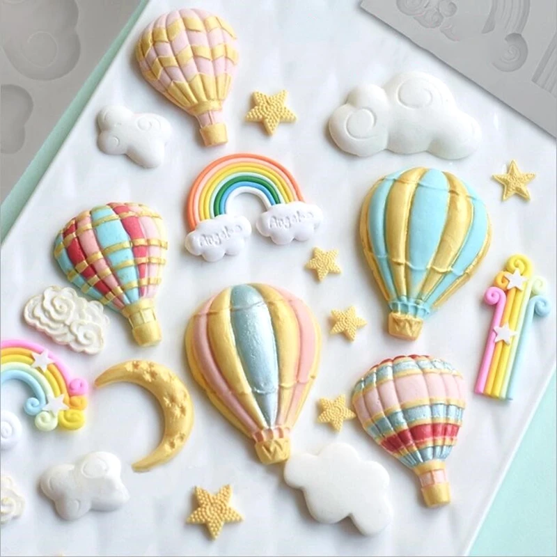 1 шт. 3D на воздушном шаре печенье Fondant (сахарная) торт силиконовые формы для