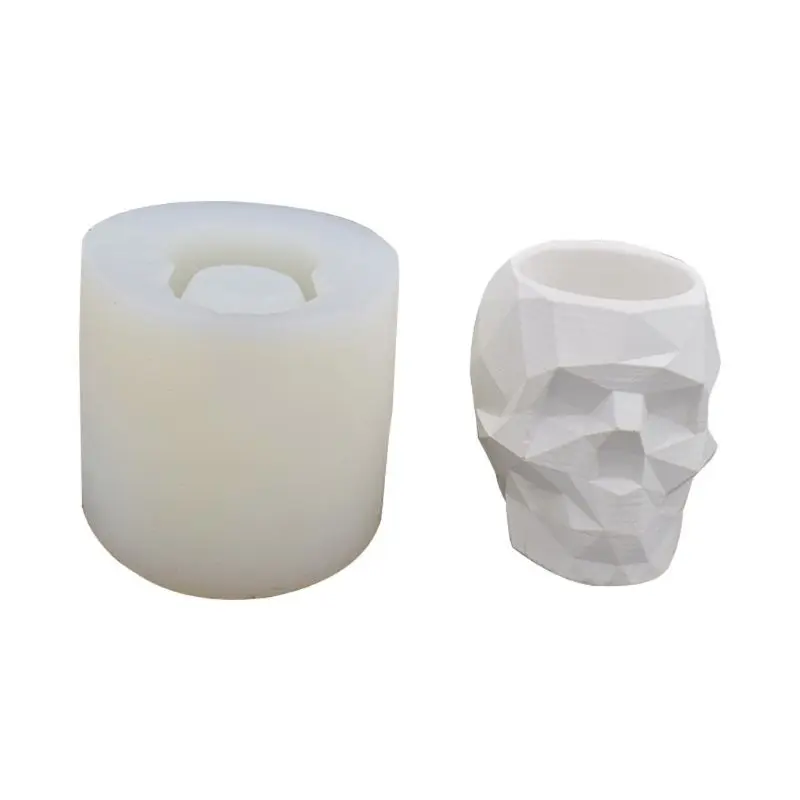 Modern Resin Skull Head Flower Pot Mold Geometric Skull Concrete Pen Holder Mold
Modern Resin Skull Head Flower Pot Mold Geometric Skull Concrete Pen Holder Mold