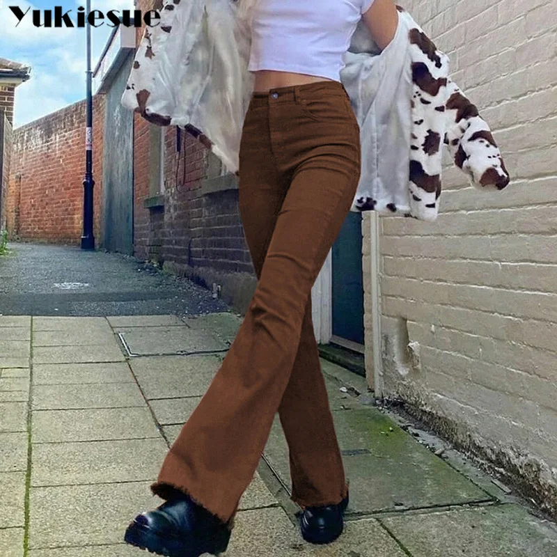 streetwear high waist women's fashion browm jeans woman girls women flare pants trousers female jean femme denim bagge mom jeans
streetwear high waist women's fashion browm jeans woman girls women flare pants trousers female jean femme denim bagge mom jeans