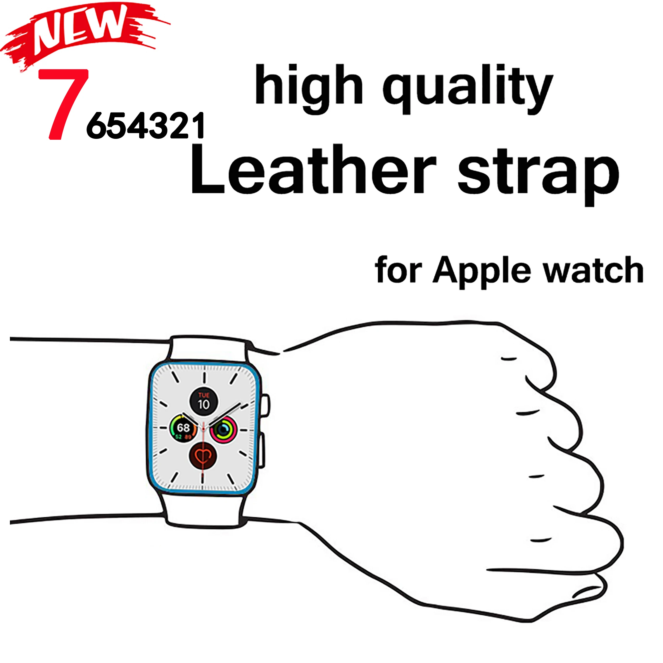 High quality Leather Strap for Apple watch band 7 SE 5 4 44mm 40mm correa iwatch 4 3 42mm 38mm Bracelet Apple watch accessories
High quality Leather Strap for Apple watch band 7 SE 5 4 44mm 40mm correa iwatch 4 3 42mm 38mm Bracelet Apple watch accessories