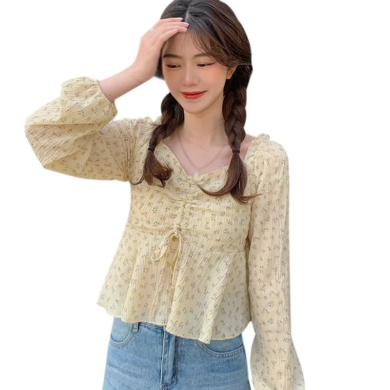 DAXIN Women Blouses Summer Floral Print V Neck Slim Tops Female Sweet Chiffon Long Sleeves Shirt
DAXIN Women Blouses Summer Floral Print V Neck Slim Tops Female Sweet Chiffon Long Sleeves Shirt