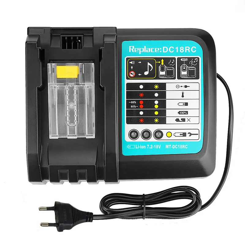 

Battery Charger For Makita 14.4V 18V battery BL1830 Bl1430 DC18RC DC18RA EU Plug 3A 1A charger can choose FREE SHIPPING
