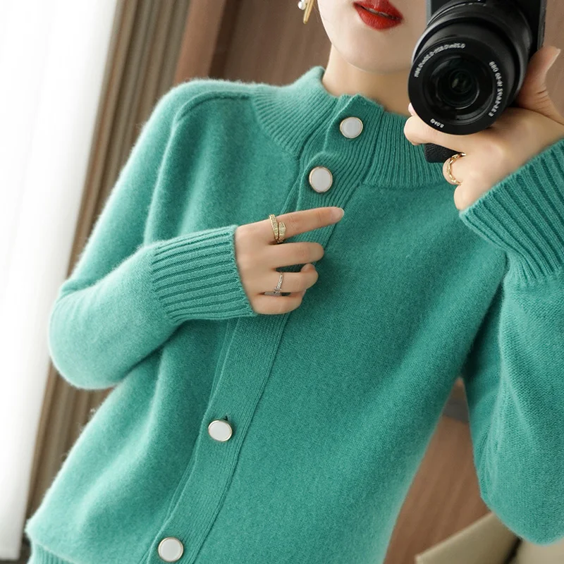 Zocept New Fashion Cashmere Brand Autumn Winter Sweater Cardigan Women 100% Wool Knitted Long Sleeve Loose Sweater Jacket Female
Zocept New Fashion Cashmere Brand Autumn Winter Sweater Cardigan Women 100% Wool Knitted Long Sleeve Loose Sweater Jacket Female