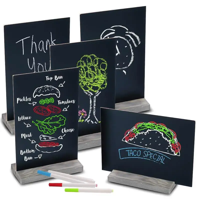 3PCS Double-Sided Mini Wooden Blackboard Message Board Chalkboard Portable Wedding Party Decor Decorative Writing Boards
3PCS Double-Sided Mini Wooden Blackboard Message Board Chalkboard Portable Wedding Party Decor Decorative Writing Boards