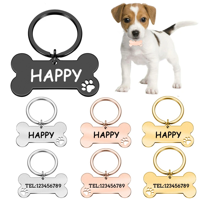 Personalized Pet ID Tag Anti-lost Engraved Pet ID Name for Cat Puppy Dog Tag Pendant Keyring Bone Pet Collar Accessories Custom
Personalized Pet ID Tag Anti-lost Engraved Pet ID Name for Cat Puppy Dog Tag Pendant Keyring Bone Pet Collar Accessories Custom