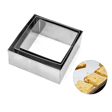 3pcs/set Square Cookie Moulds Biscuit Cutter Cake Stainless Steel Baking DIY Chocolate cooking tool Fondant Bread Kitchen kit