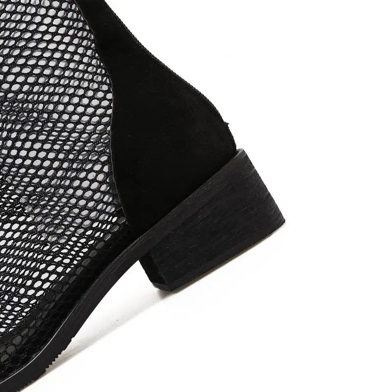 Summer Women Ankle Strap Sandals High tube Mesh Lace Up Square heel 4CM High Heels Sandals Women Shoes Sexy Pumps
Summer Women Ankle Strap Sandals High tube Mesh Lace Up Square heel 4CM High Heels Sandals Women Shoes Sexy Pumps