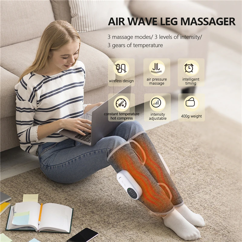 CkeyiN Electric Air Pressure Leg Calf Massager Hot Compress Air Wave Leg Wrap Legs Shaping Warm Pain Relief Calf Muscle Massage
CkeyiN Electric Air Pressure Leg Calf Massager Hot Compress Air Wave Leg Wrap Legs Shaping Warm Pain Relief Calf Muscle Massage