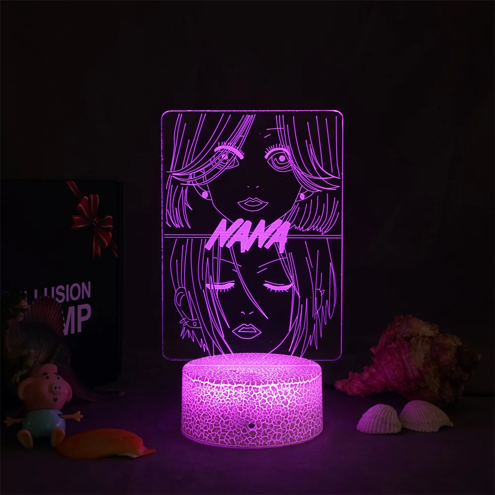Anime Sexy Figure Nana 3d Light for Children's Bedroom Decoration Night Light Manga Gift Room Decor Table Led Night Lamp Nana
Anime Sexy Figure Nana 3d Light for Children's Bedroom Decoration Night Light Manga Gift Room Decor Table Led Night Lamp Nana