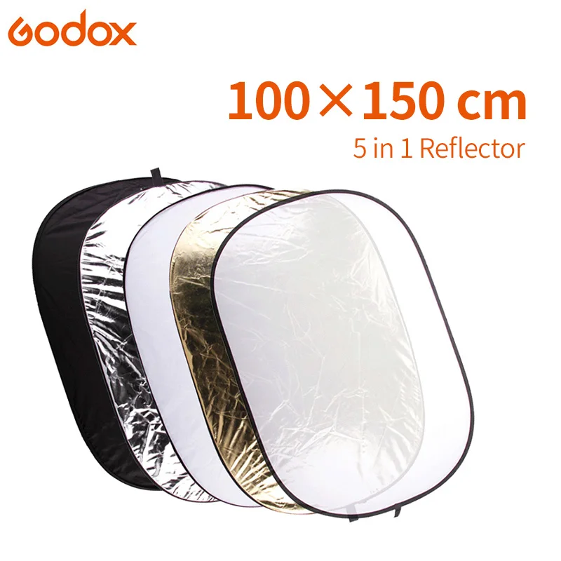 GODOX 100x150 см FT05 5in1 Портативный складной светильник круглый фотоотражатель