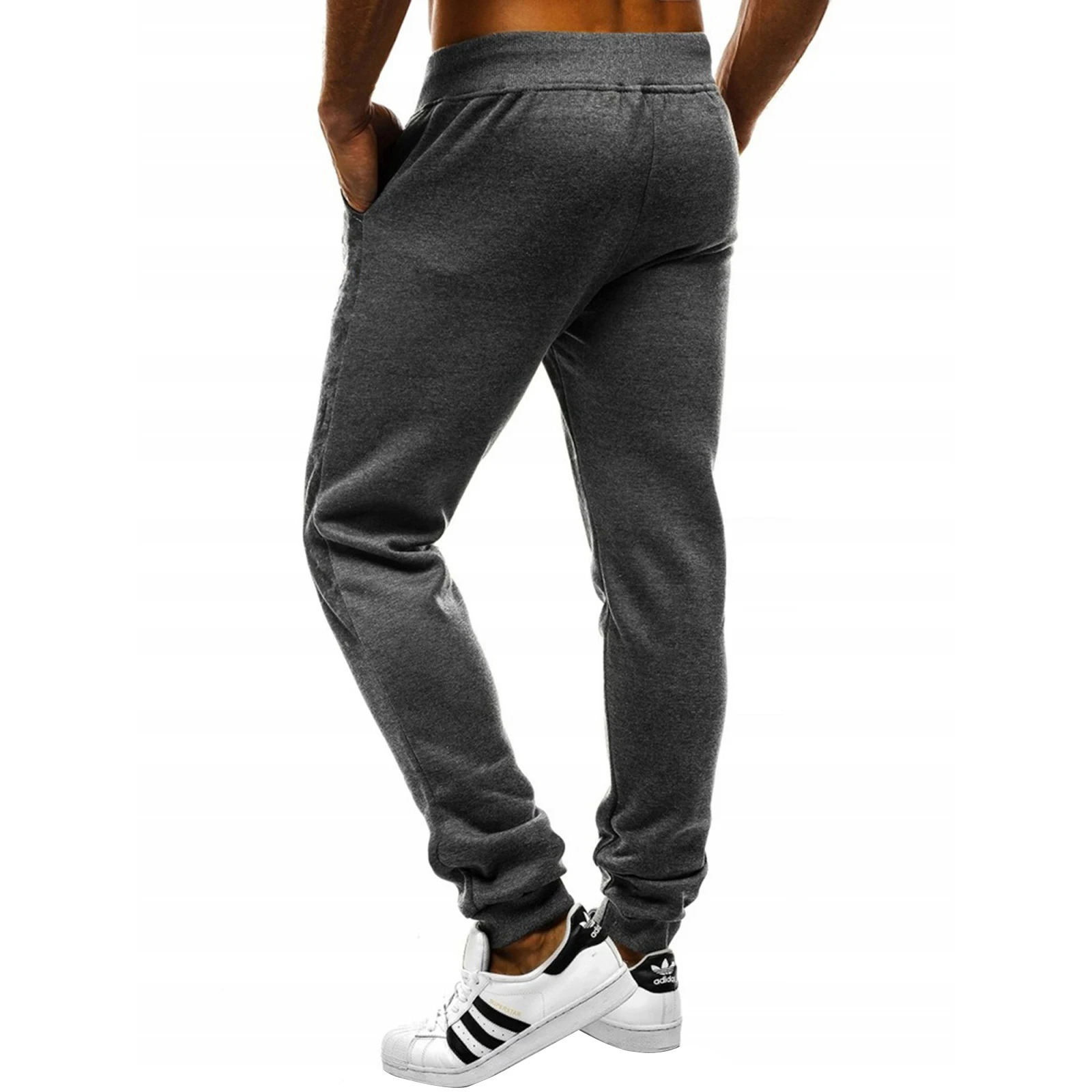Winter New Fashion Loose Man's Sports Pants, Lace Up Elastic High Waist Solid Color Long Pants With Pockets
Winter New Fashion Loose Man's Sports Pants, Lace Up Elastic High Waist Solid Color Long Pants With Pockets