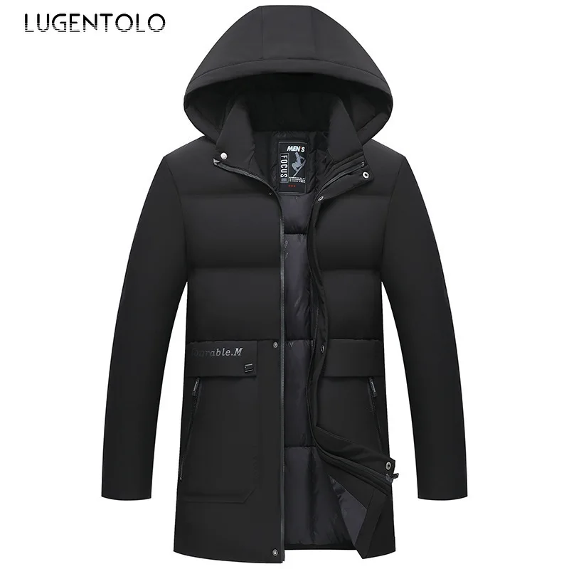 Парка мужская с капюшоном, утепленная однотонная куртка-пуховик, прямая повседневная одежда, большие размеры, Осень-зима
Парка мужская с капюшоном, утепленная однотонная куртка-пуховик, прямая повседневная одежда, большие размеры, Осень-зима