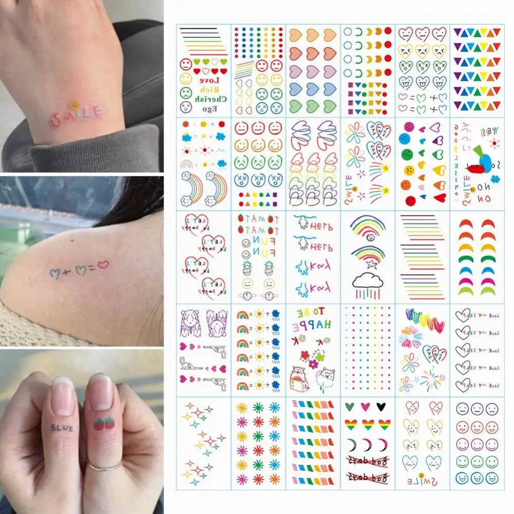 Tattoo Sticker Temporary Tattoo 10or30pcs/pack 60 Styles Body Arts for Men and Women Maquillaje Piercing For Eyebrows 5.7X9.7CM
Tattoo Sticker Temporary Tattoo 10or30pcs/pack 60 Styles Body Arts for Men and Women Maquillaje Piercing For Eyebrows 5.7X9.7CM