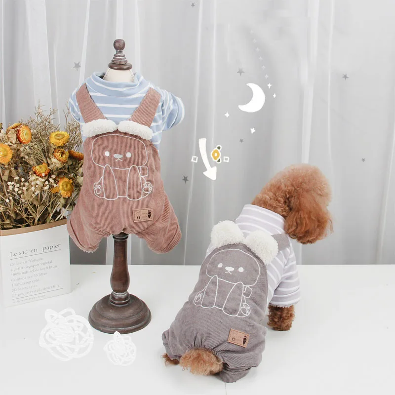 Dog Clothes Autumn and Winter Casual Coat for Small Dogs Four-legged Striped Strap Cute A Small Dog Coat 2021 Pet Supplies
Dog Clothes Autumn and Winter Casual Coat for Small Dogs Four-legged Striped Strap Cute A Small Dog Coat 2021 Pet Supplies